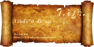 Tibád Éva névjegykártya